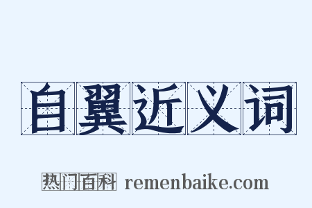 自翼近义词是什么意思的图片